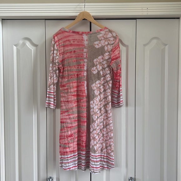 David Cline Crushed 3/4 sleeve Dress - Picture 7 of 8